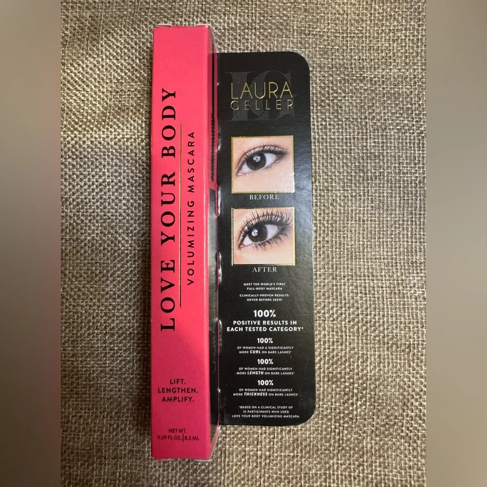 Natasha Denona Concealer, OFRA Powder, Rare Beauty Blush& Laura Geller mascara